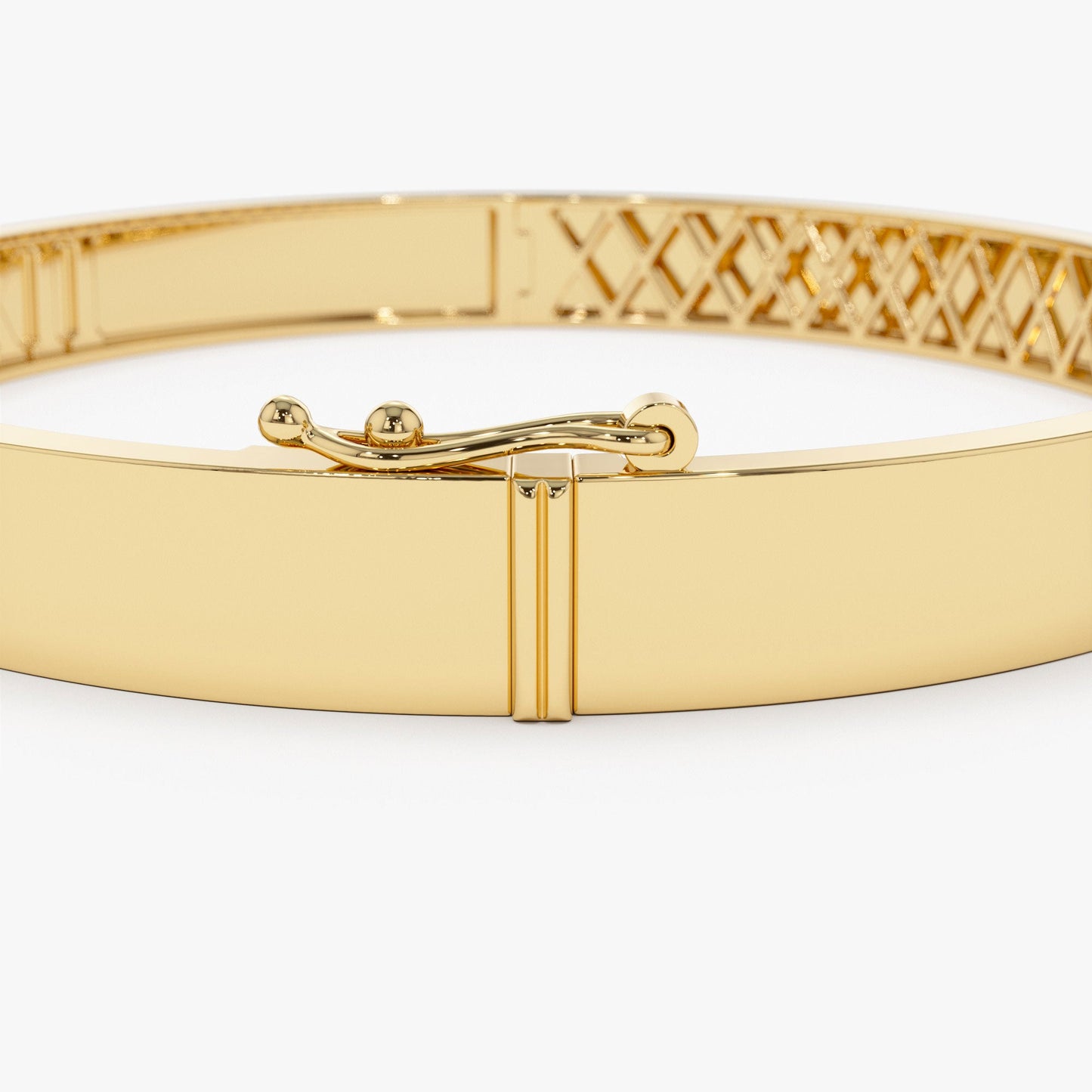 14K Personalized Roman Numeral Bangle Bracelet