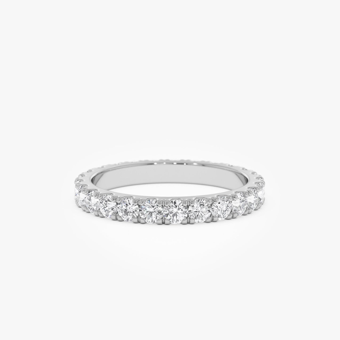 1.25 ctw 14k Pave Setting Full Eternity Lab Grown Diamond Ring - Elena - Geum Jewels