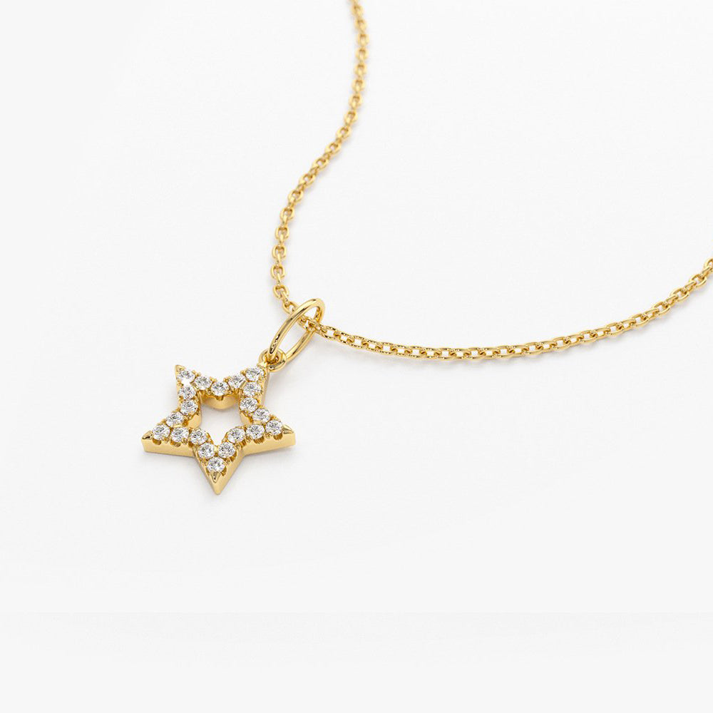 14k Super Star Diamond Layering Necklace