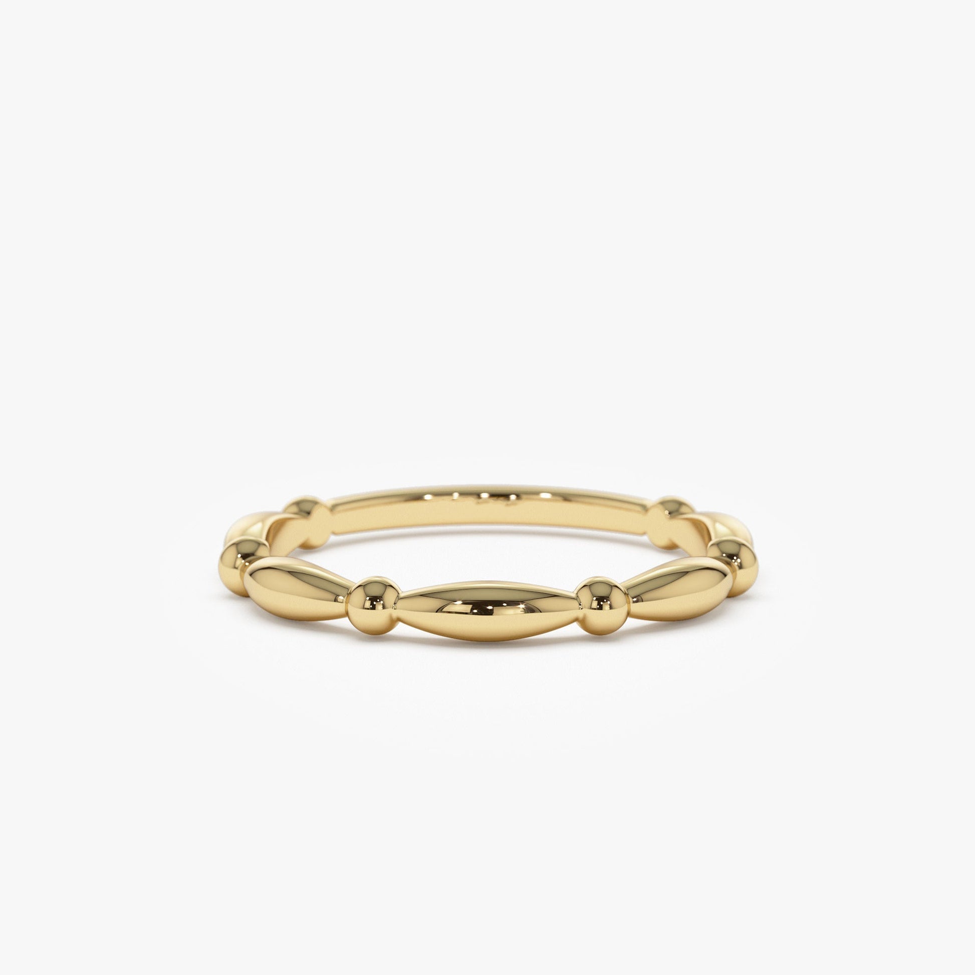 14K Cute Bead Stacking Band - Geum Jewels