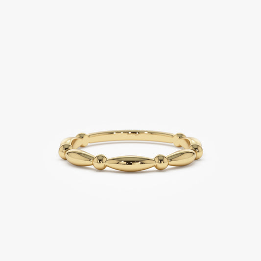 14K Cute Bead Stacking Band - Geum Jewels