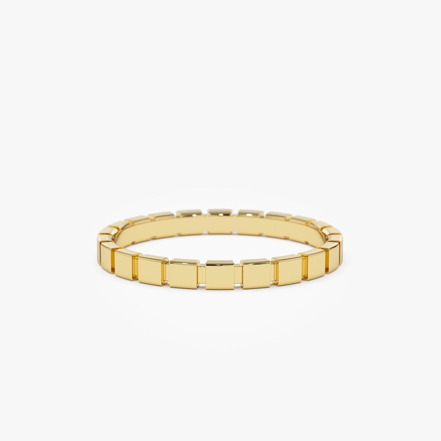 14K Geometric Square Stacking Ring - Geum Jewels