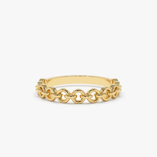 14K Gold Stackable Dainty Ring - Geum Jewels