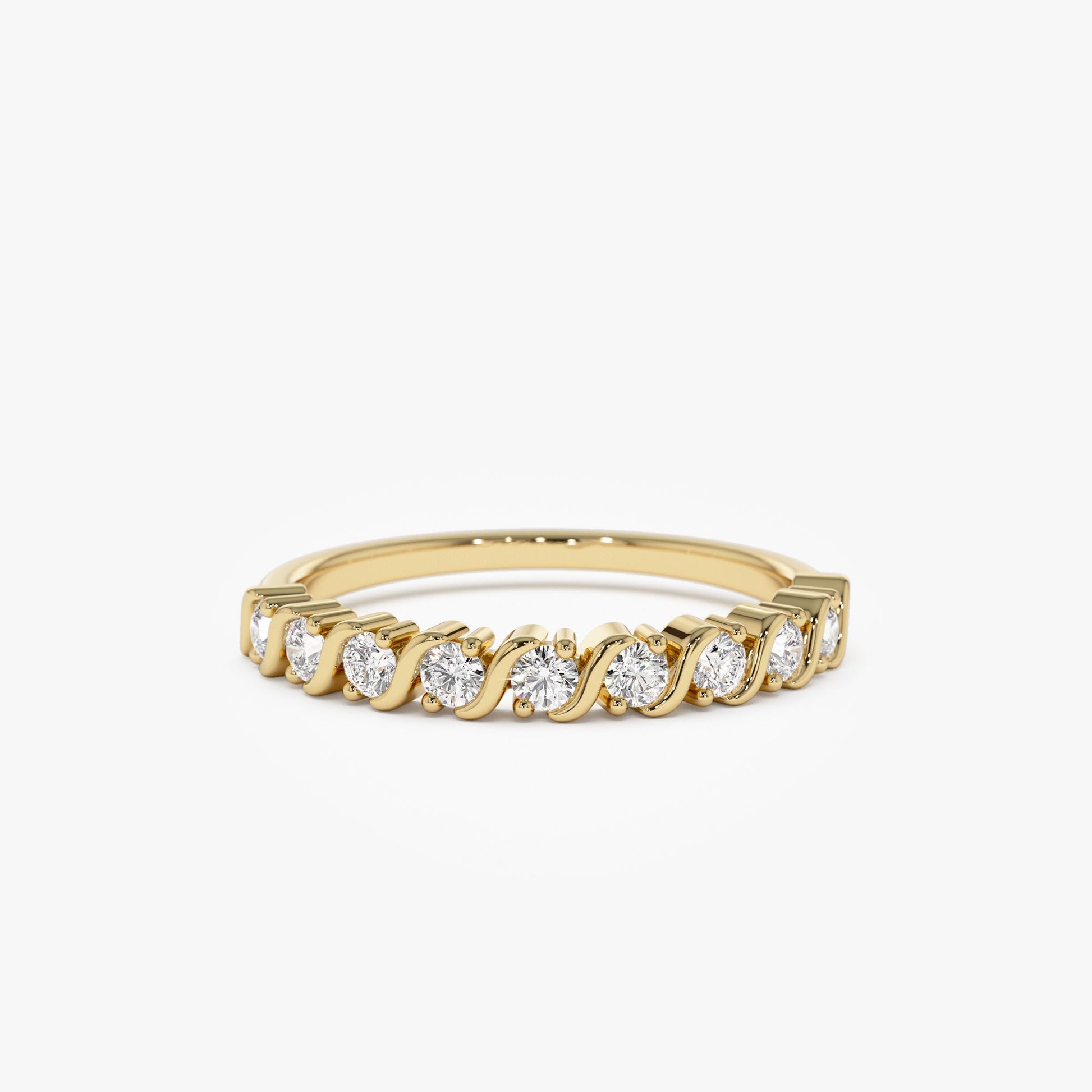 14K Gold Womens Diamond Wedding Ring - Geum Jewels