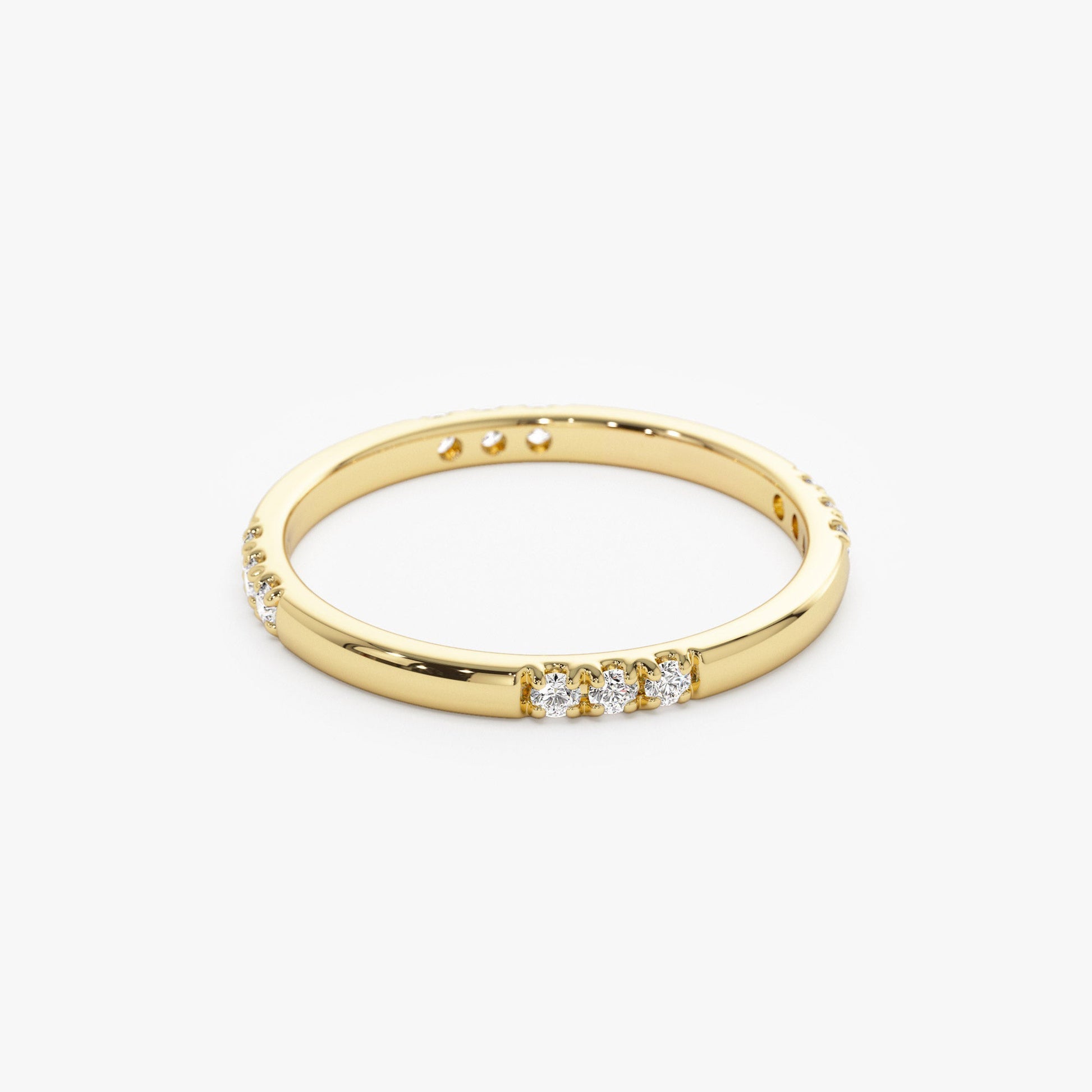 14k Multi Station Diamond Eternity Ring - Geum Jewels