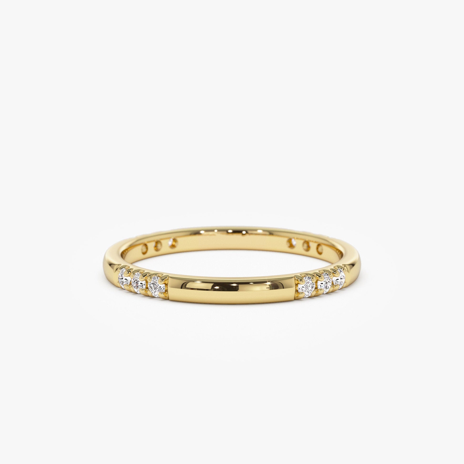 14k Multi Station Diamond Eternity Ring - Geum Jewels