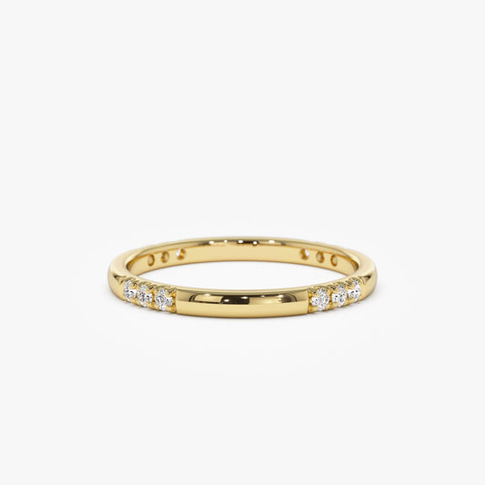 14k Multi Station Diamond Eternity Ring - Geum Jewels