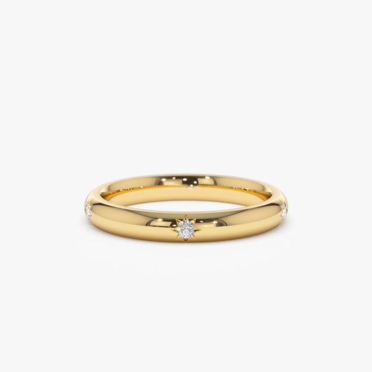 Star Setting Full Eternity Diamond Ring in 14k - Geum Jewels