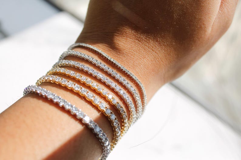 Classic Tennis | Round Lab-Grown Diamond Bracelet - Geum Jewels