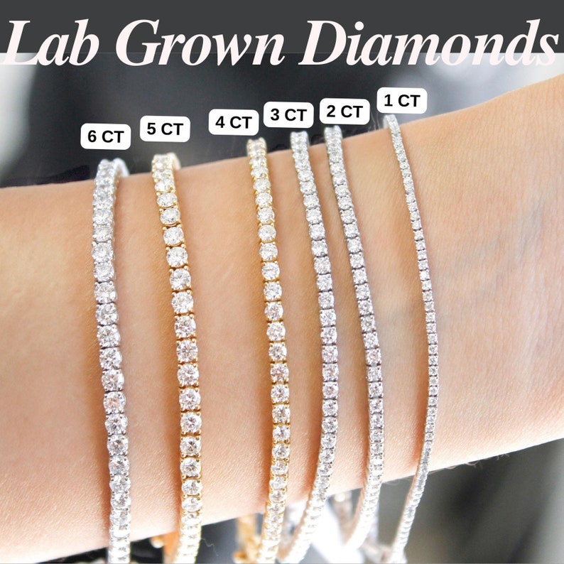 Classic Tennis | Round Lab-Grown Diamond Bracelet - Geum Jewels