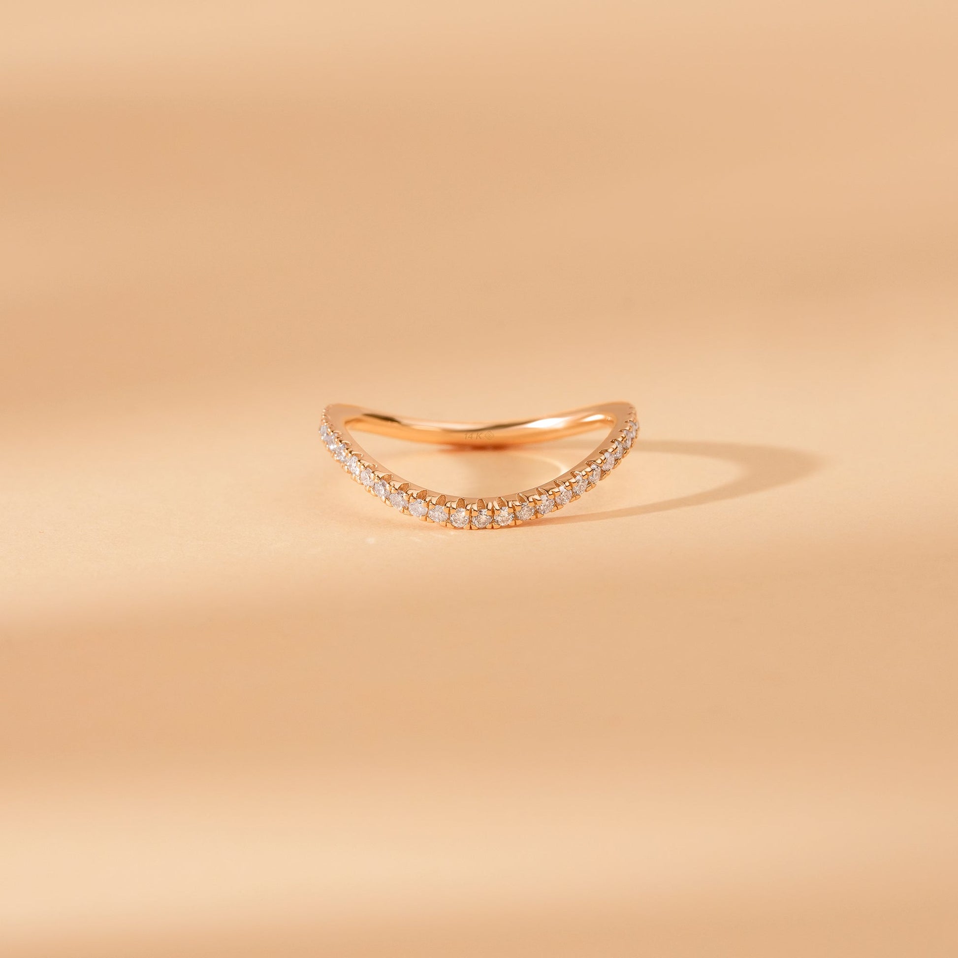 Diamond Wave Eternity Ring, Charmaine