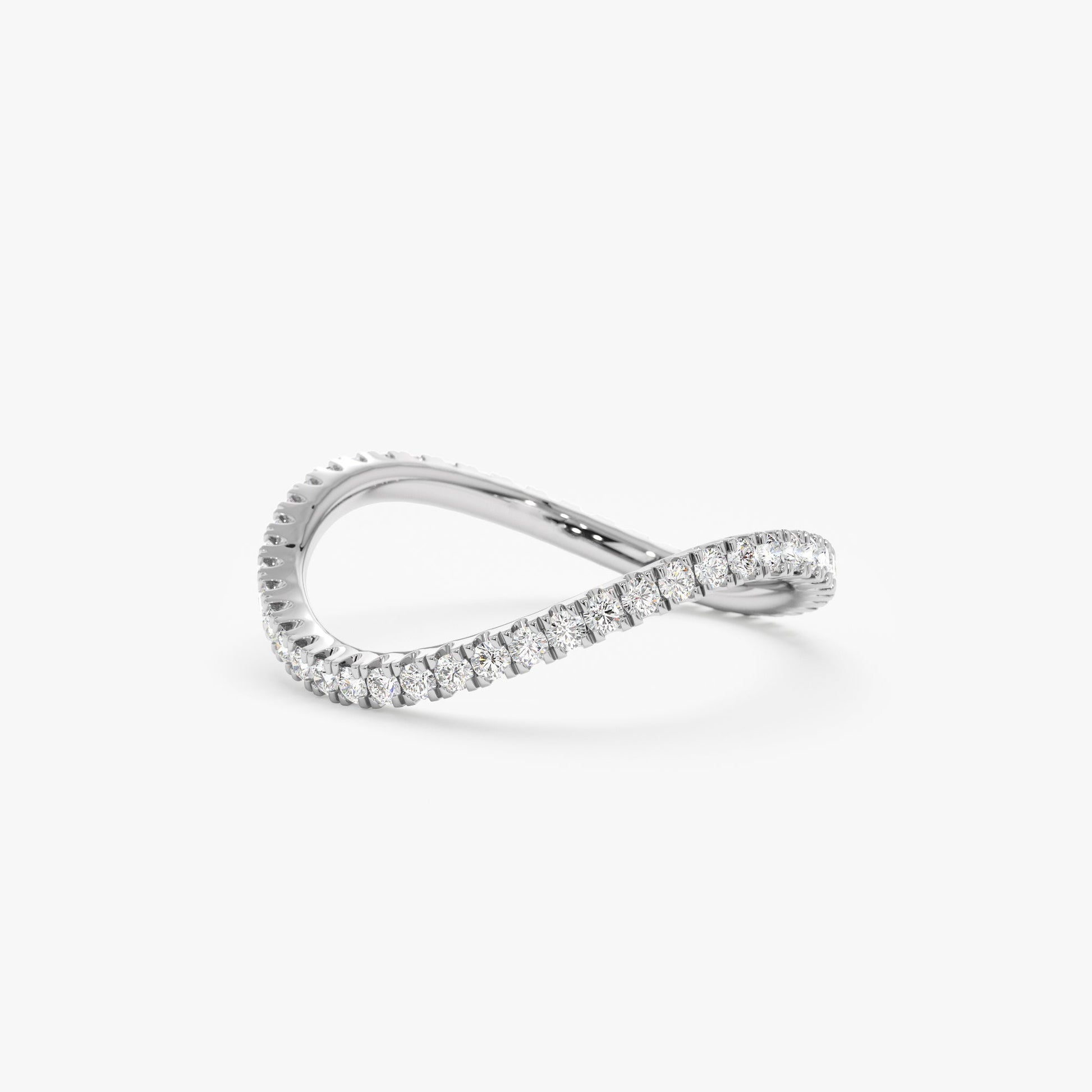Diamond Wave Eternity Ring, Charmaine - Geum Jewels