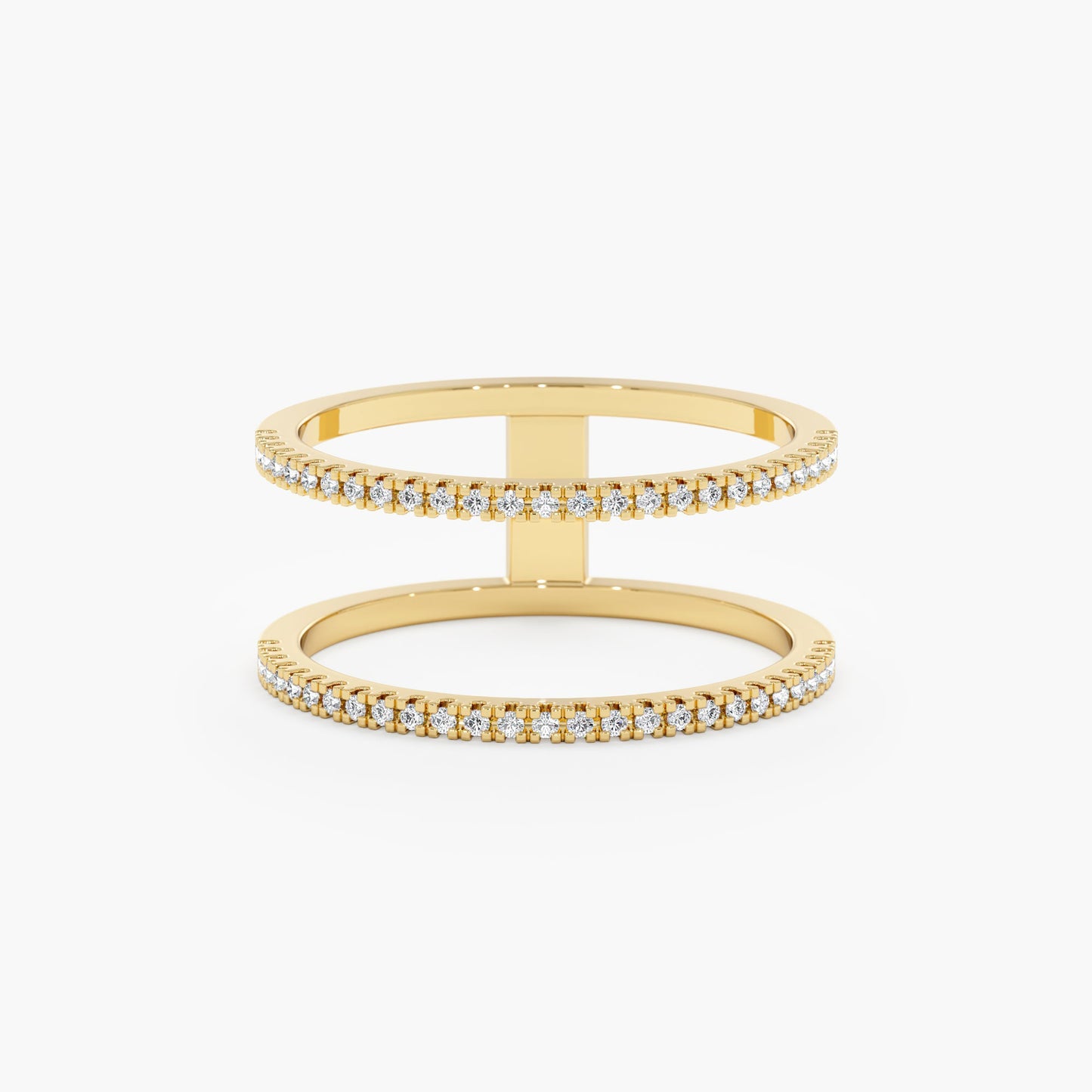 Double Line Diamond Ring, Makenna - Geum Jewels