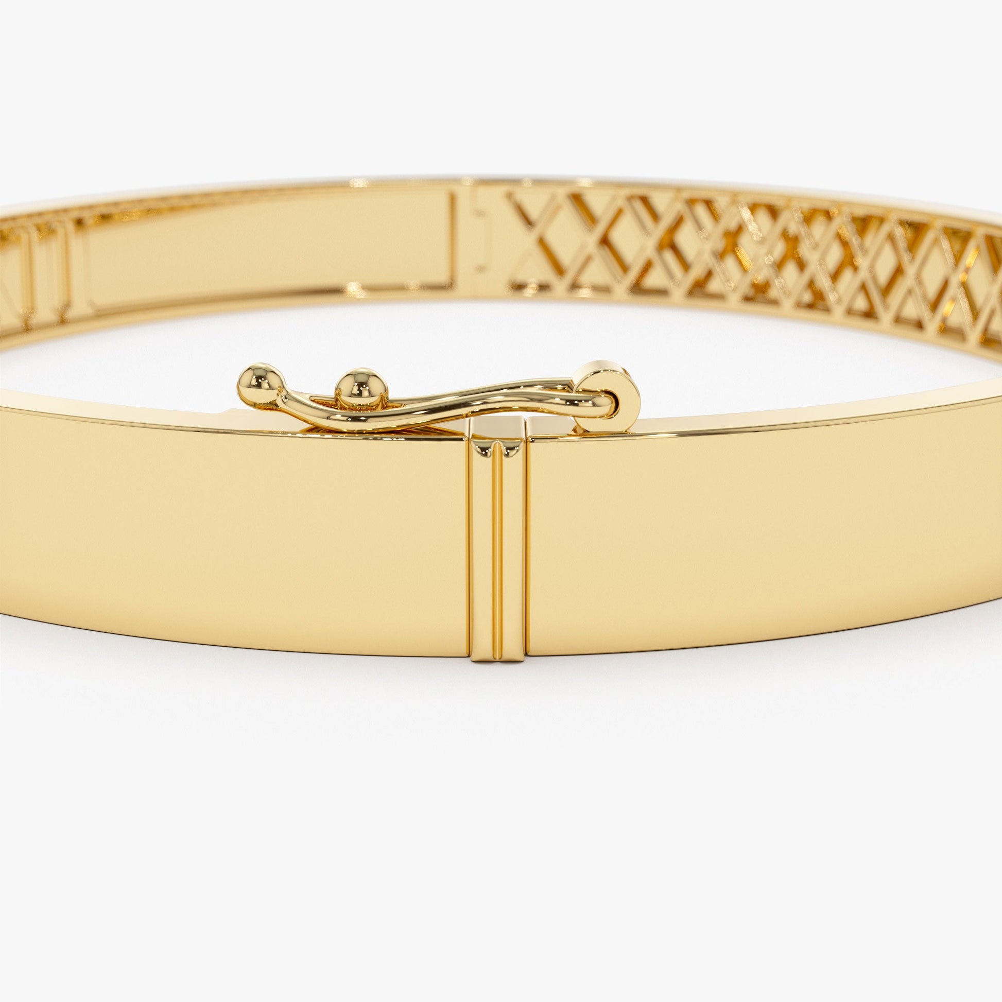14K Personalized Roman Numeral Bangle Bracelet