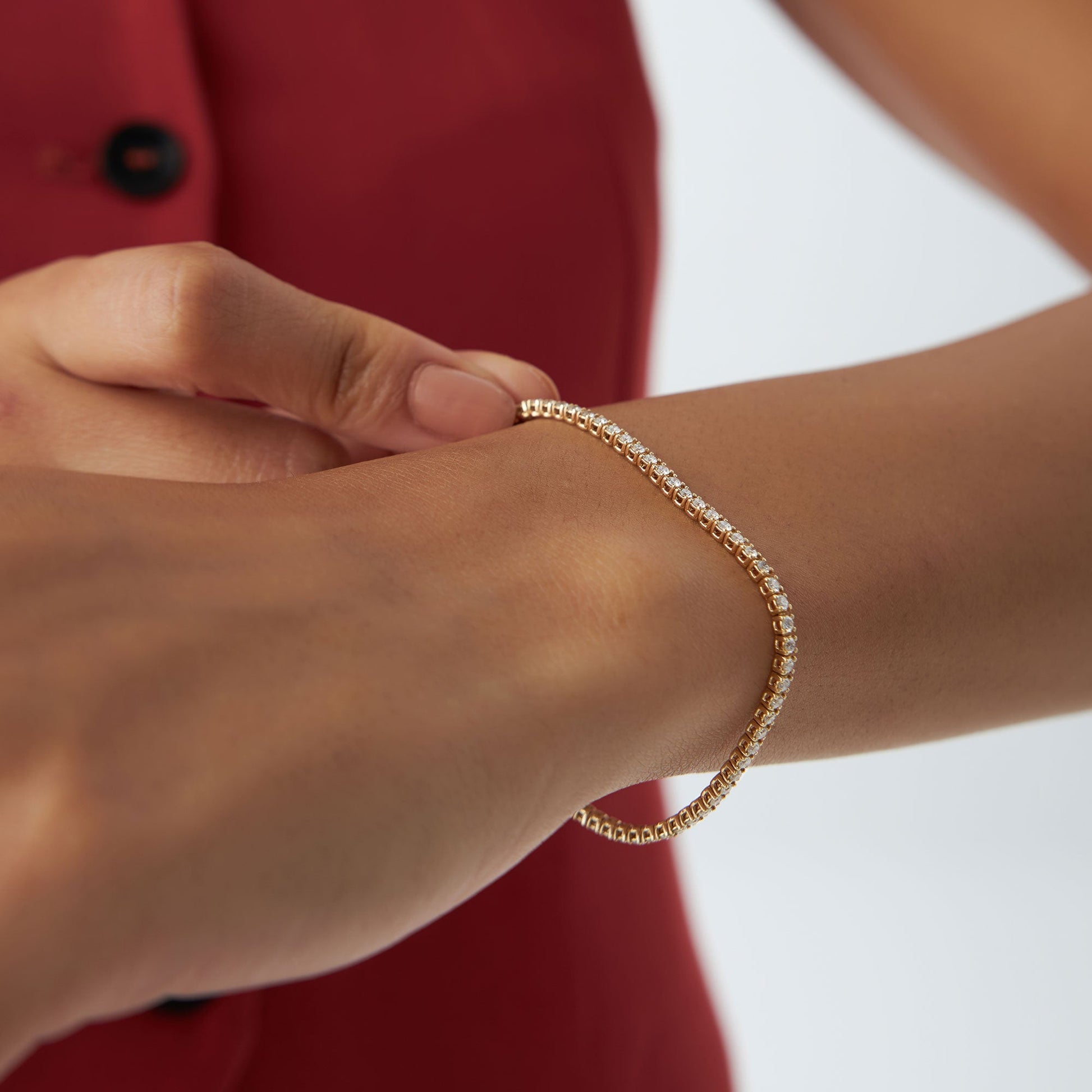 14K Diamond Tennis Bracelet 2.20 ctw
